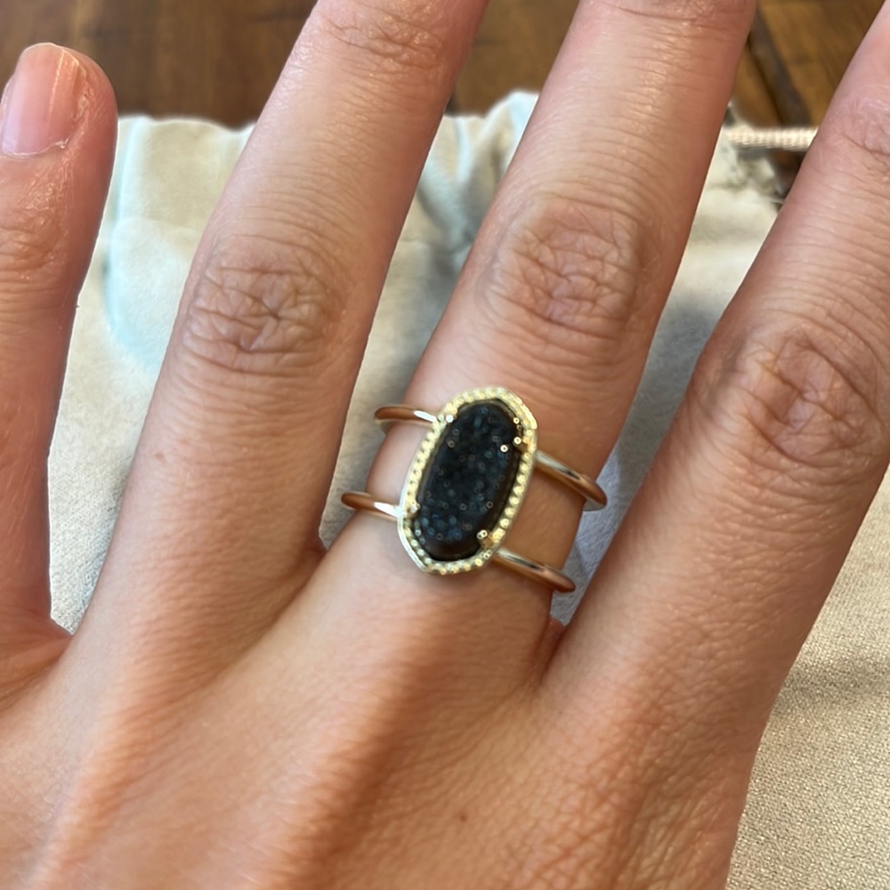 Kendra scott elyse druzy ring size 8
